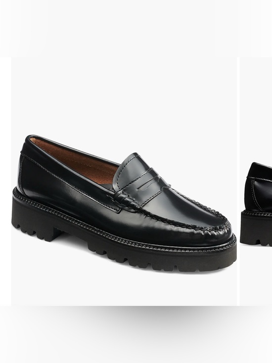 G.H. Bass & Co. Shoes - G.H. Bass Whitney Super Lug Black Leather Loafers